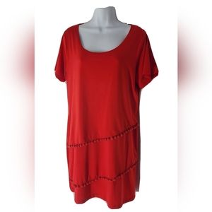 Sunny Leigh Size Large Womens Red Dress